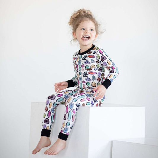 Crystals Bamboo Two-Piece Pajamas - Peregrine Kidswear - 12-18M