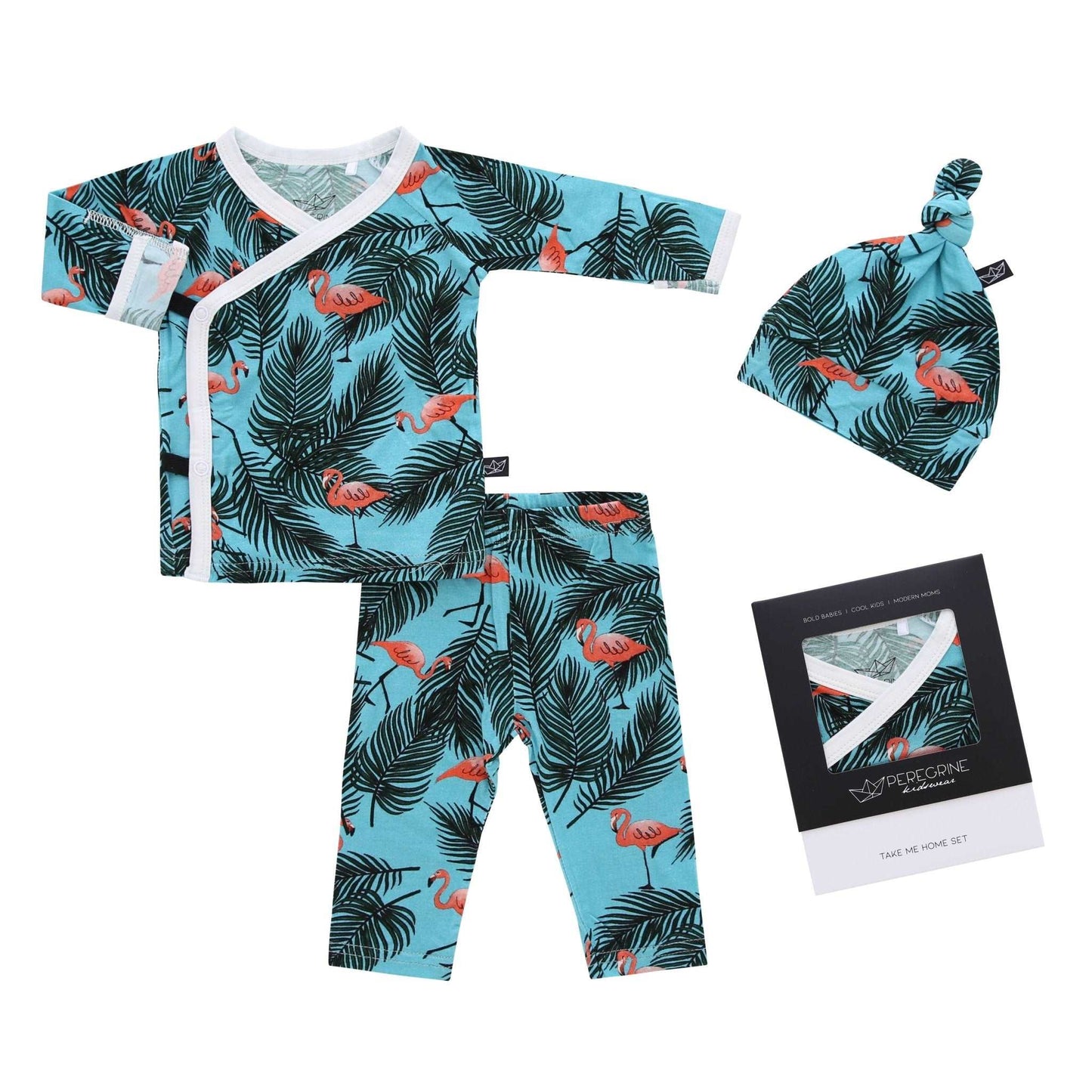 Flamingo Bamboo Take Me Home Set - Peregrine Kidswear - Take Me Home Set -