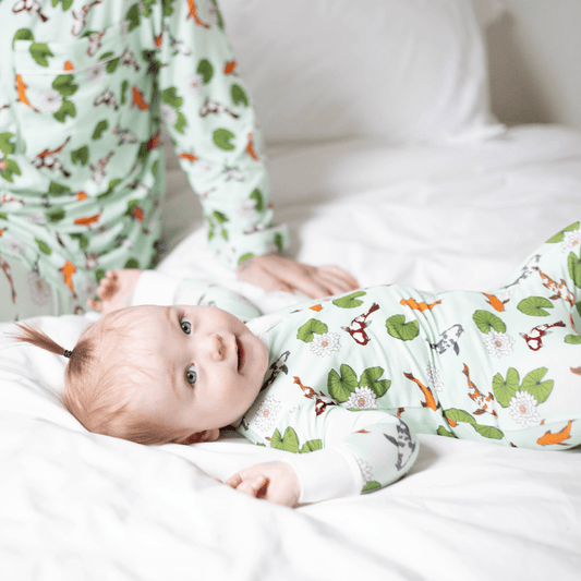 PREORDER Koi Pond Bamboo Footed Sleeper - Peregrine Kidswear - Footed Sleepers - 0-3m