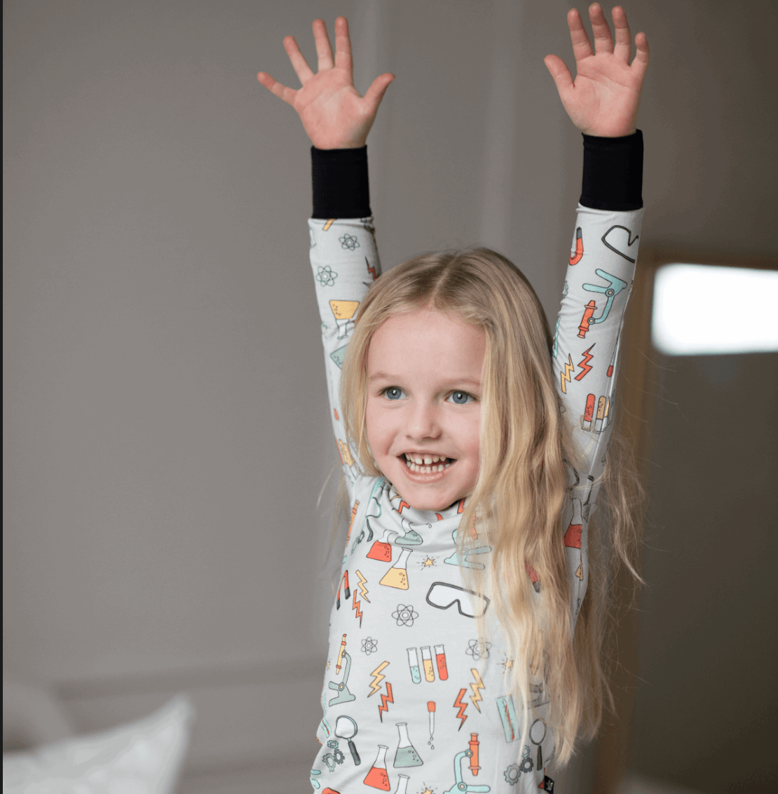 Science Lab Two-Piece Bamboo Pajamas - Peregrine Kidswear - 2 Piece Pajamas - 12-18M