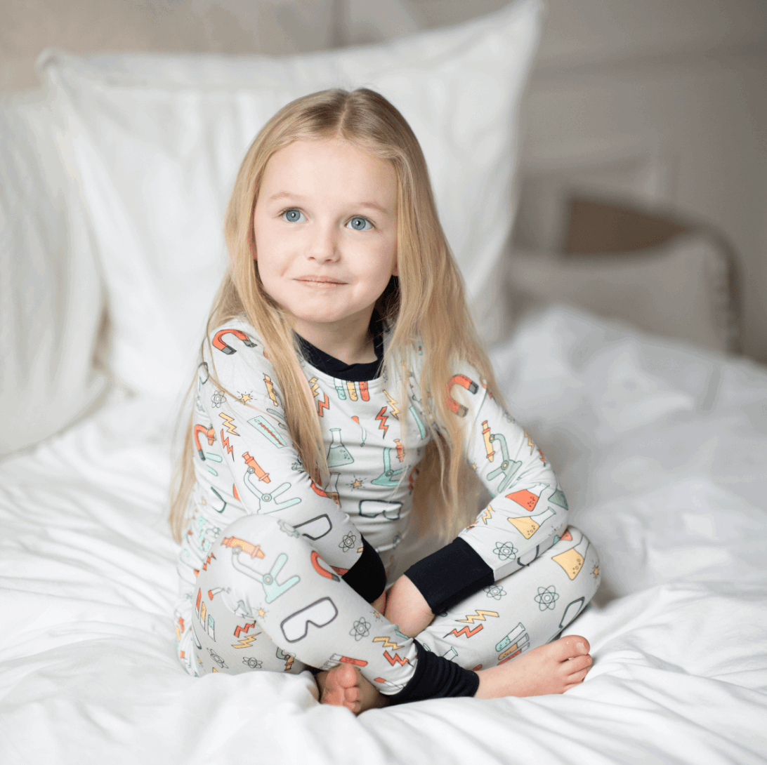 Science Lab Two-Piece Bamboo Pajamas - Peregrine Kidswear - 2 Piece Pajamas - 12-18M