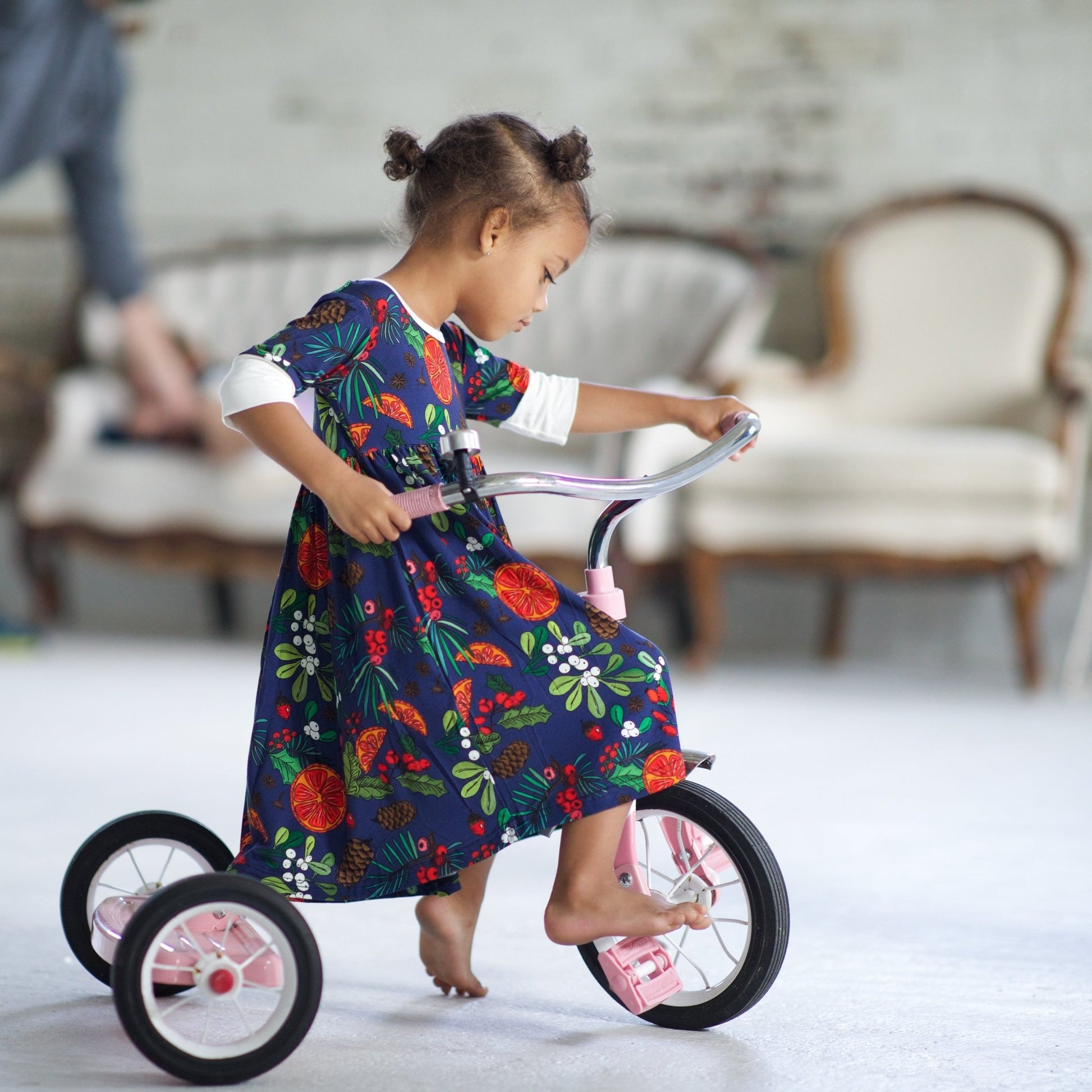 Simmer Pot Children's Bamboo Twirl Dress - Peregrine Kidswear - Dresses - 2T