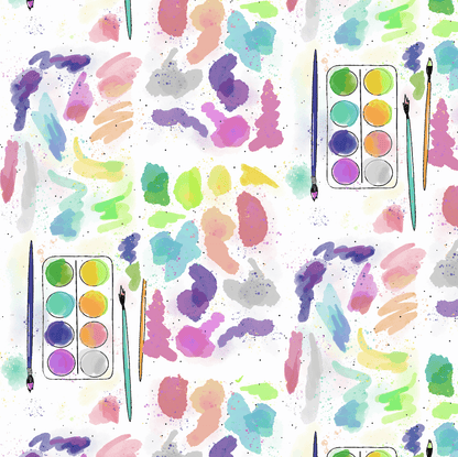 Watercolors Two-Piece Bamboo Pajamas - Peregrine Kidswear - 2 Piece Pajamas - 12-18M